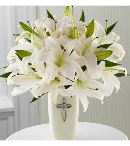 Pure Blessings. An arrangement by Avenue Flowers and Gifts.