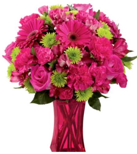 Raspberry Beret. An arrangement by Avenue Flowers and Gifts.