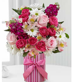 Candy Striper. An arrangement by Avenue Flowers and Gifts. Candy Striper. An arrangement by Avenue Flowers and Gifts.