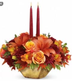 Gold Harvest center. An arrangement by Avenue Flowers and Gifts. Gold Harvest center. An arrangement by Avenue Flowers and Gifts.