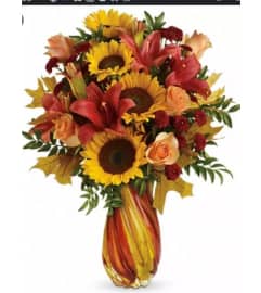 Autumnal Radiance. An arrangement by Avenue Flowers and Gifts. Autumnal Radiance. An arrangement by Avenue Flowers and Gifts.