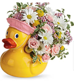 Ducky Girl. An arrangement by Avenue Flowers and Gifts. Ducky Girl. An arrangement by Avenue Flowers and Gifts.