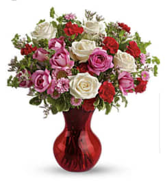 Splendid Red. An arrangement by Avenue Flowers and Gifts.