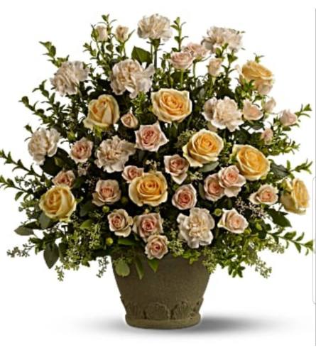 Grecian Tribute. An arrangement by Avenue Flowers and Gifts.