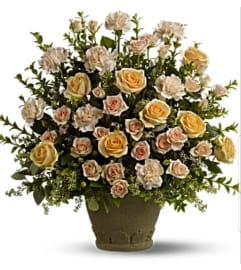 Grecian Tribute. An arrangement by Avenue Flowers and Gifts.