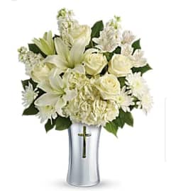 Shining Faith. An arrangement by Avenue Flowers and Gifts.