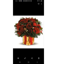 Wrapped Up. An arrangement by Avenue Flowers and Gifts.