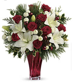 Majestic Holiday. An arrangement by Avenue Flowers and Gifts.