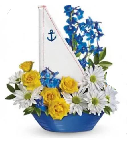 Blue Sails. An arrangement by Avenue Flowers and Gifts.