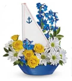 Blue Sails. An arrangement by Avenue Flowers and Gifts.