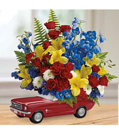 Ford Musstang 65. An arrangement by Avenue Flowers and Gifts. Ford Musstang 65. An arrangement by Avenue Flowers and Gifts.