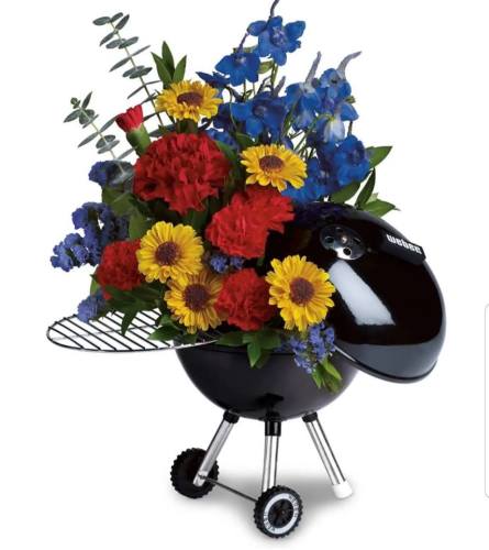 Weber Grill. An arrangement by Avenue Flowers and Gifts.