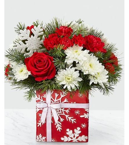 Glistening Snowflake. An arrangement by Avenue Flowers and Gifts.