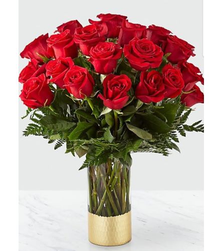 GORGEOUS RED ROSE BOUQUET - Deluxe. An arrangement by Avenue Flowers and Gifts.