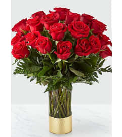 GORGEOUS RED ROSE BOUQUET. An arrangement by Avenue Flowers and Gifts.
