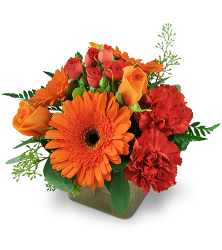 Sunrise Surprise. An arrangement by Avenue Flowers and Gifts. Treat them to a bouquet of roses, spray roses, Gerbera daisies, and carnations...