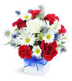 Red, White, and True. An arrangement by Avenue Flowers and Gifts. Red, White, and True. An arrangement by Avenue Flowers and Gifts.
