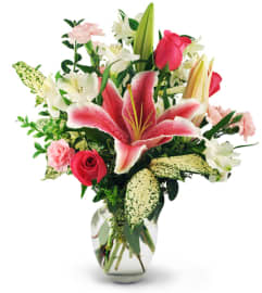 Blissful Pink. An arrangement by Avenue Flowers and Gifts. Blissful Pink. An arrangement by Avenue Flowers and Gifts.
