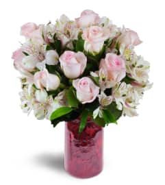 Blushing Love Bouquet™. An arrangement by Avenue Flowers and Gifts.