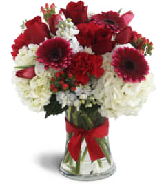 Visions in Red. An arrangement by Avenue Flowers and Gifts.