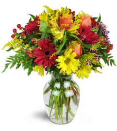 Cheerful Wishes. An arrangement by Avenue Flowers and Gifts.