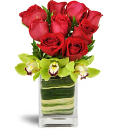 Exotic Rose Orchid Vase™. An arrangement by Avenue Flowers and Gifts.