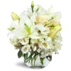 Halcyon Heart™ - Premium. An arrangement by Avenue Flowers and Gifts. A beautiful all-white arrangement including lilies, roses, lisianthus, and...