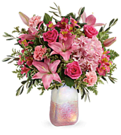 All Pink Quartz. An arrangement by Avenue Flowers and Gifts.