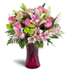 Perfectly Pink™ - Deluxe. An arrangement by Avenue Flowers and Gifts. Your arrangement will include bright pink roses, carnations, and...