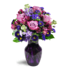 Lovely Lavender™ - Standard. An arrangement by Avenue Flowers and Gifts. Sweet lavender roses are cheerfully displayed with alstroemeria, asters,...