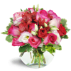 Cupid's Arrow™ - Premium. An arrangement by Avenue Flowers and Gifts. Pink roses, creamy lisianthus, lush red alstroemeria, and more burst from a...