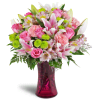 Perfectly Pink™ - Premium. An arrangement by Avenue Flowers and Gifts. Your arrangement will include bright pink roses, carnations, and...