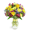 Enchanted Fields™ - Deluxe. An arrangement by Avenue Flowers and Gifts. A magical mix of purple and yellow alstroemeria, daisies, and aster...