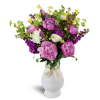 Wild at Heart™ - Deluxe. An arrangement by Avenue Flowers and Gifts. Peonies, ranunculus, and more are arranged in a glass vase..